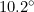 10.2^\circ