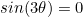 sin(3\theta)=0