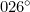 026^\circ