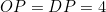 OP=DP=4