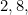 2, 8,